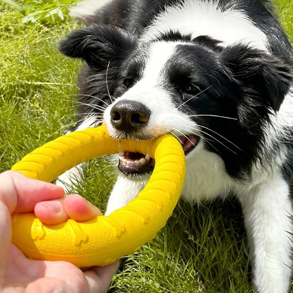 Indestructible Dog Chew Toy - Juguetes de anillo para perros, indestructibles,