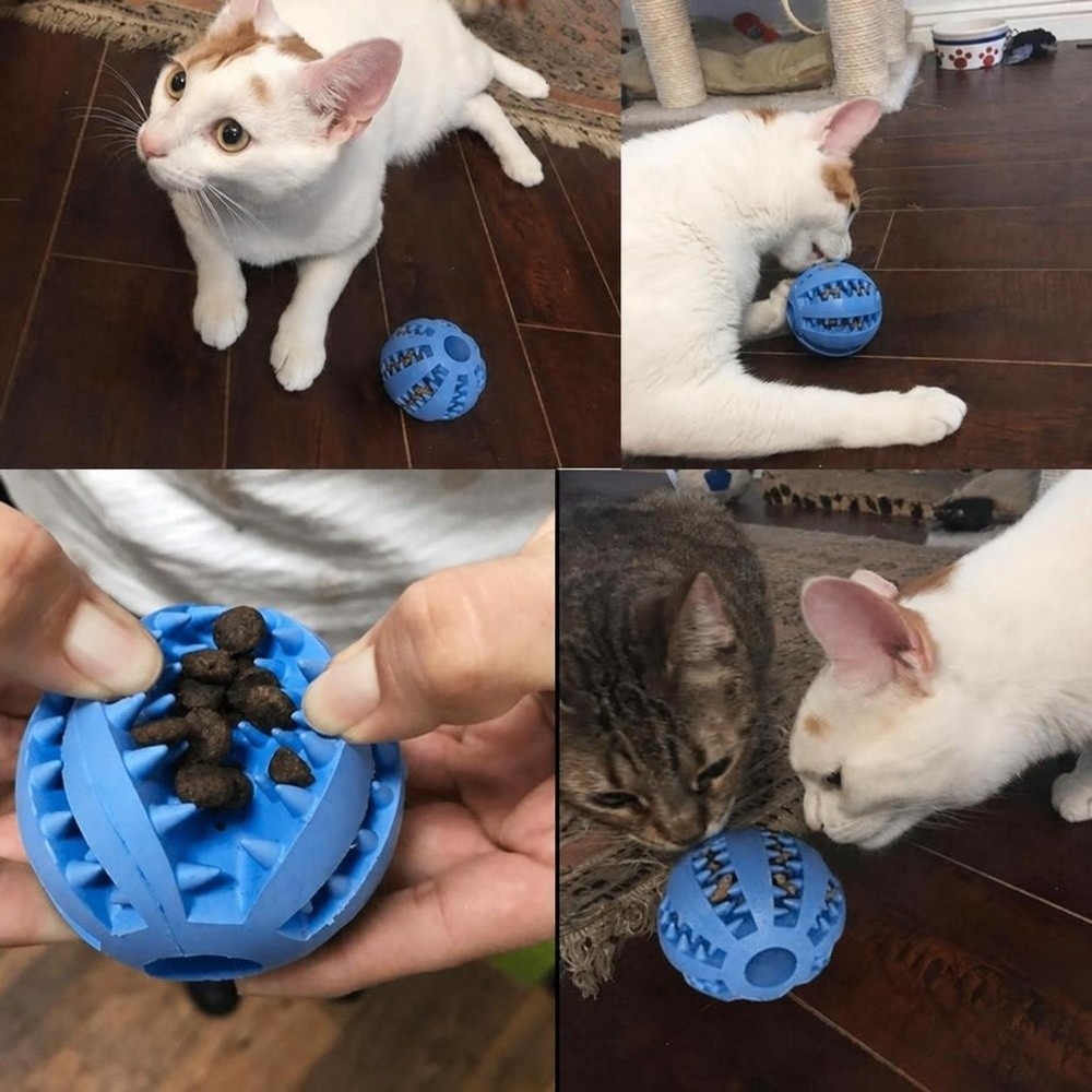 Rubber Treat Dispensing Dog Toy - Pelota de Goma para Perros, Múltiples