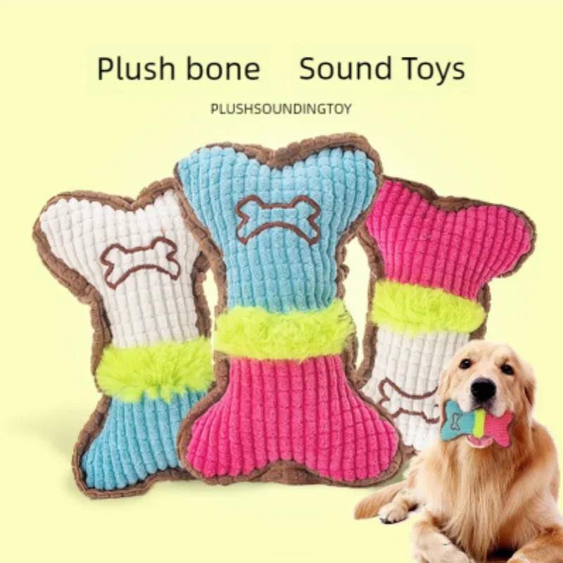 1 unidad de juguete de peluche - Teeth Cleaning Dog Chew Bone reseña y precio