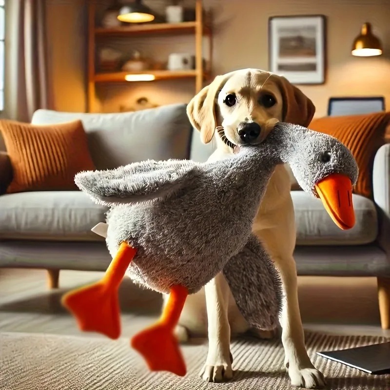 Pato de peluche suave y colori - Interactive Squeaky Plush Dog Toy reseña y precio