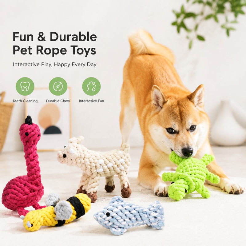 Juguetes para perros resistent - Interactive Squeaky Plush Dog Toy reseña y precio