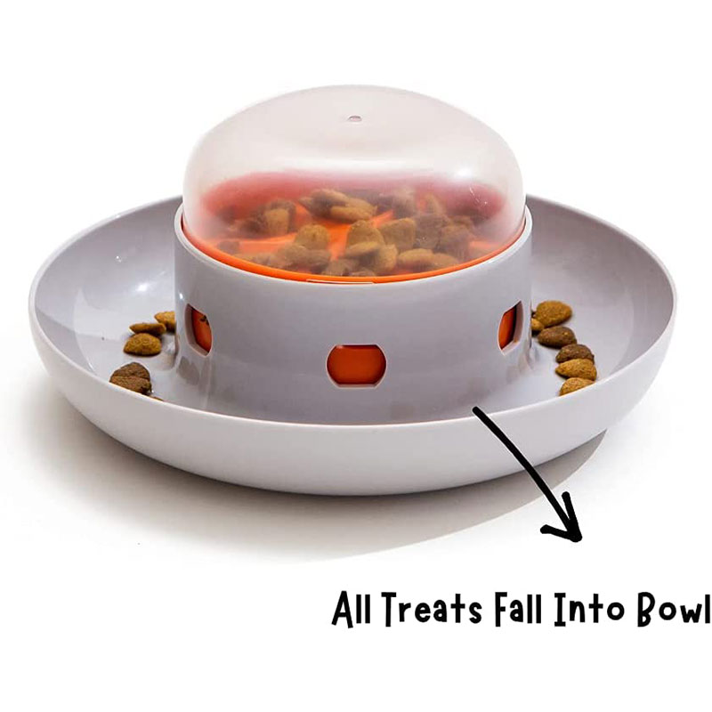 Cuenco dispensador de OVNI par - Dog Puzzle Feeder Toy reseña y precio