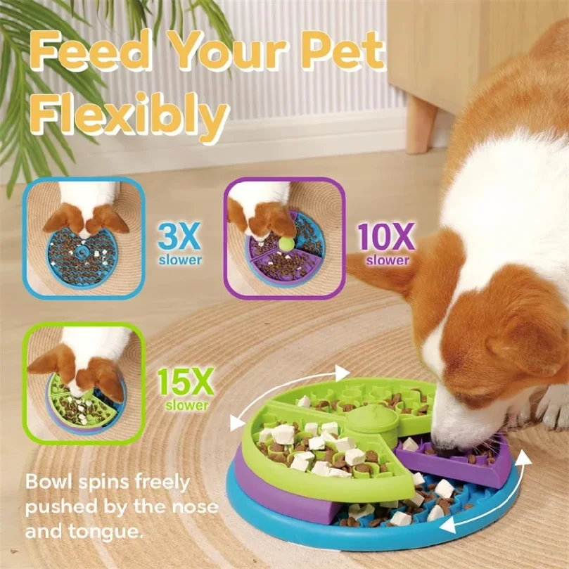 Cuenco de alimentación lenta t - Dog Puzzle Feeder Toy reseña y precio