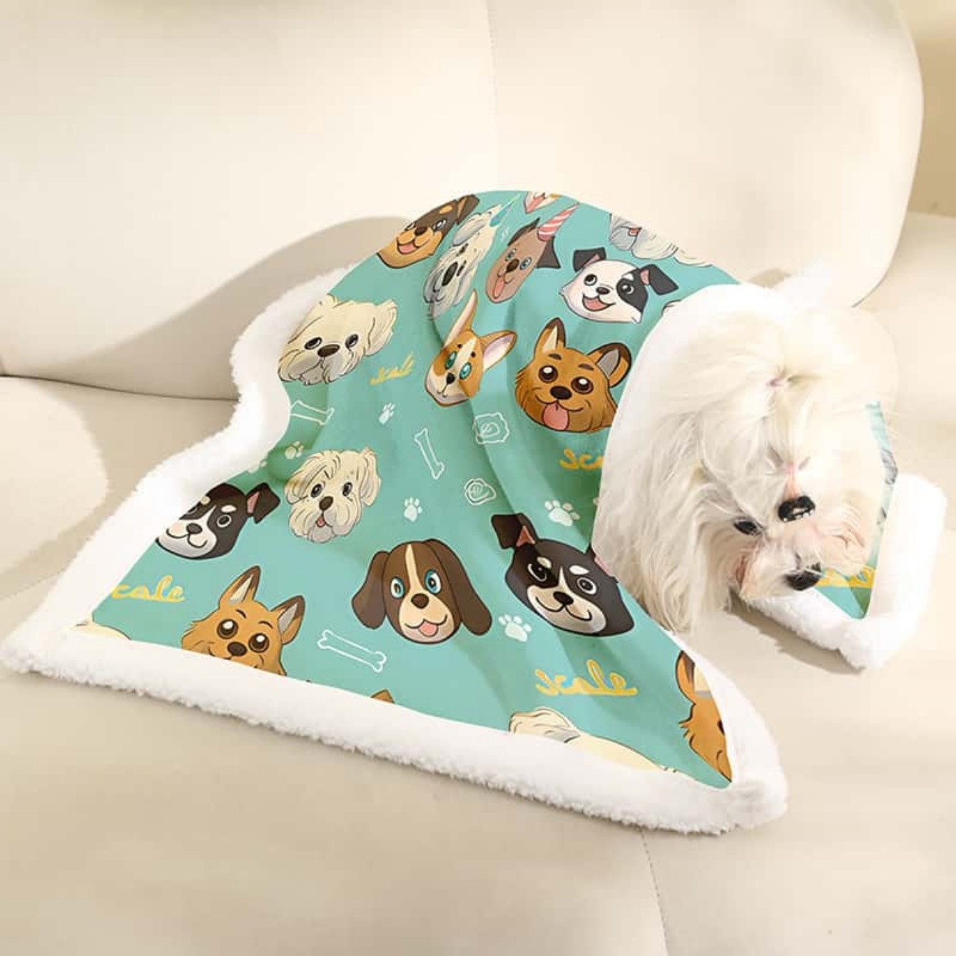 Manta para mascotas con estamp - Pet Beds reseña y precio