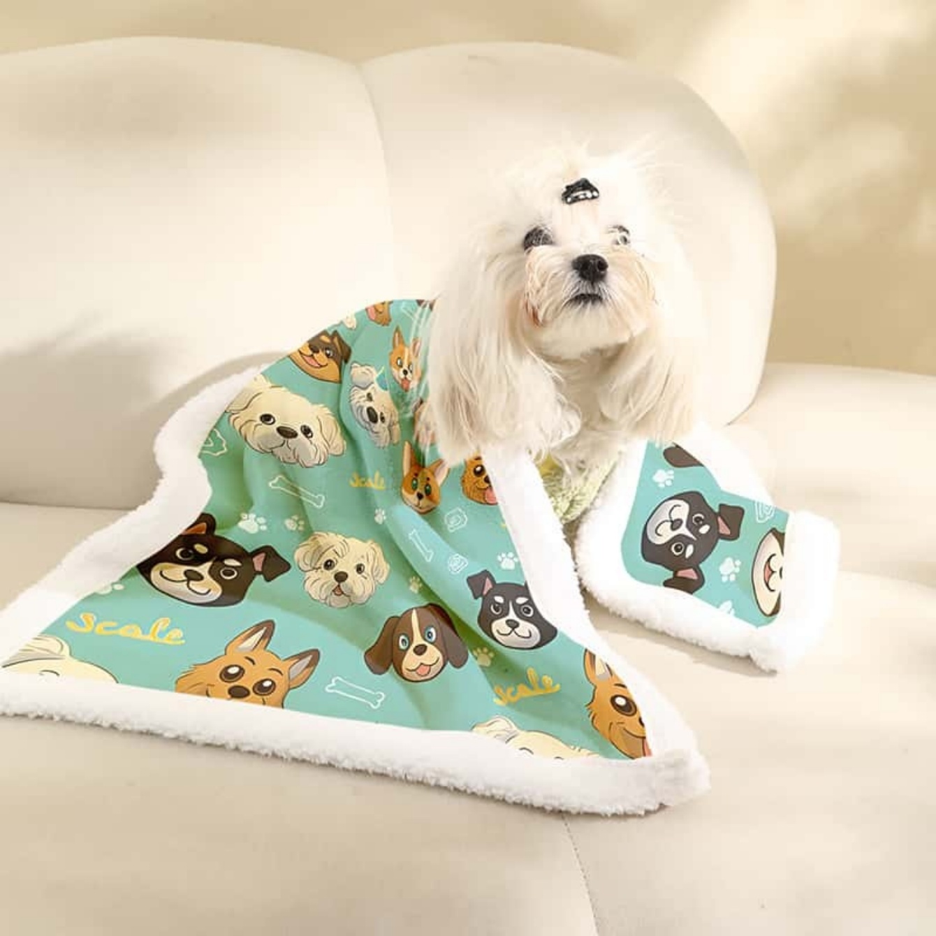 Manta para mascotas con estamp - Pet Beds reseña y precio