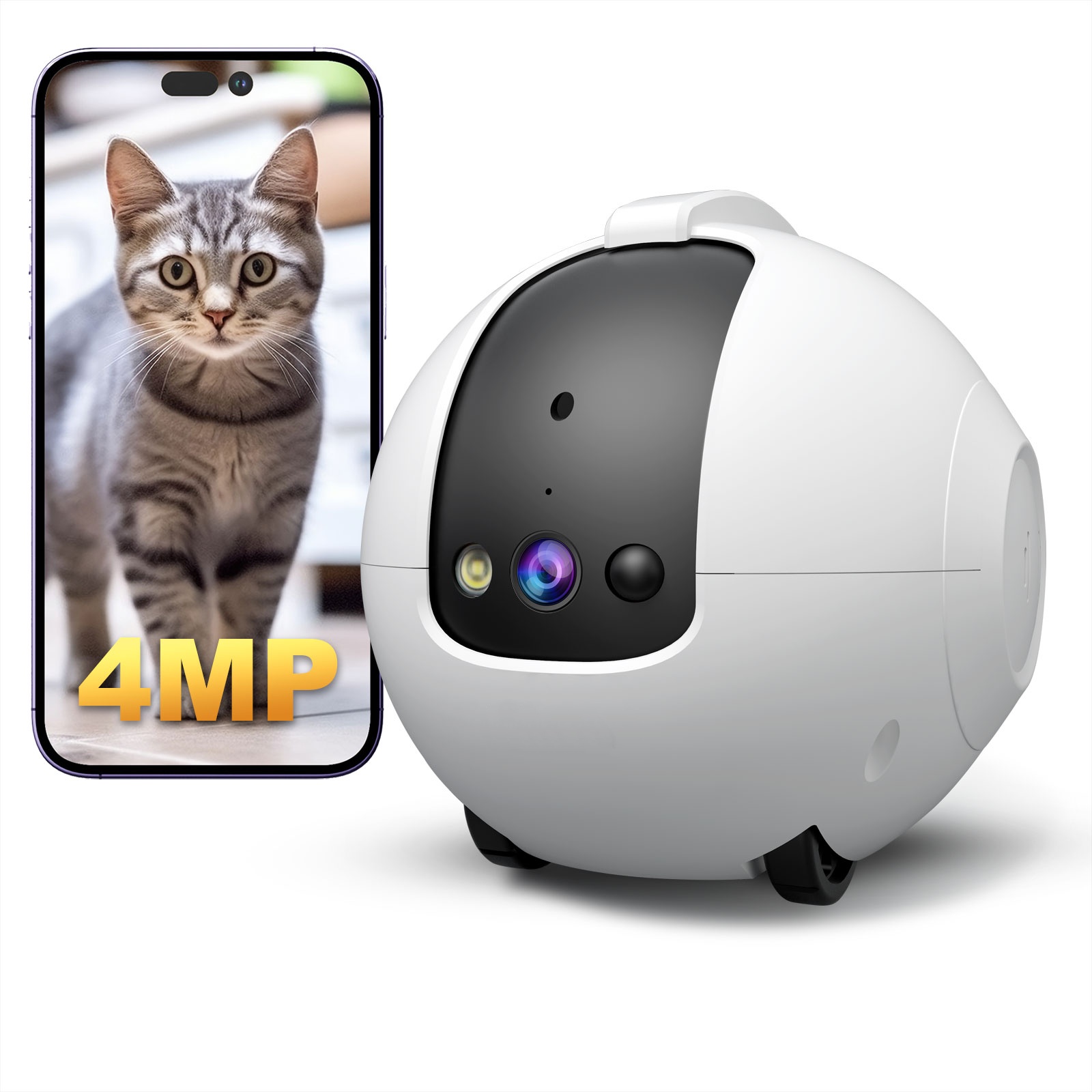 Cámara robótica para mascotas, - Dog Toys reseña y precio